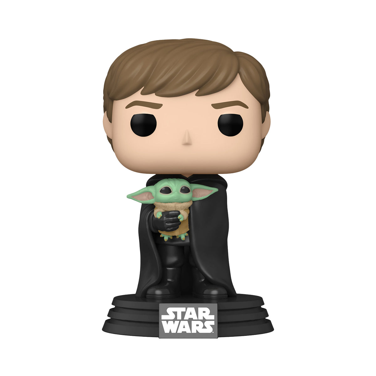Image produit Luke Skywalker avec Grogu Funko Pop Bobblehead Figure - Star Wars The Mandalorian