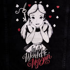 Image produit Alice au Pays des Merveilles - Veste en jean noire pour femme
