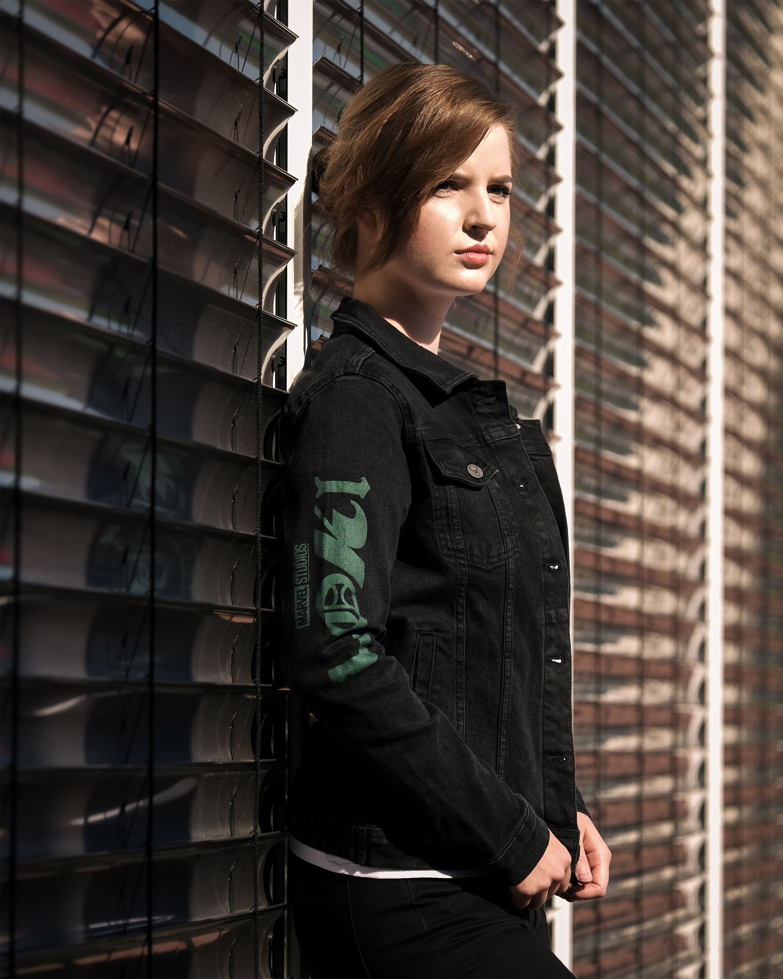 Image produit Loki - Logo veste en jean femme noir