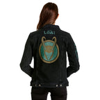 Image produit Loki - Logo veste en jean femme noir