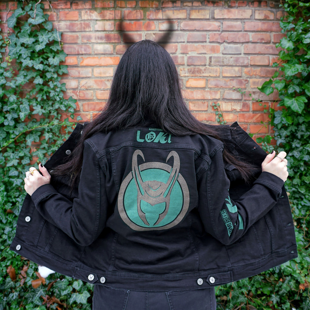 Image produit Loki - Logo veste en jean femme noir