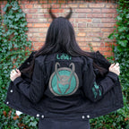 Image produit Loki - Logo veste en jean femme noir
