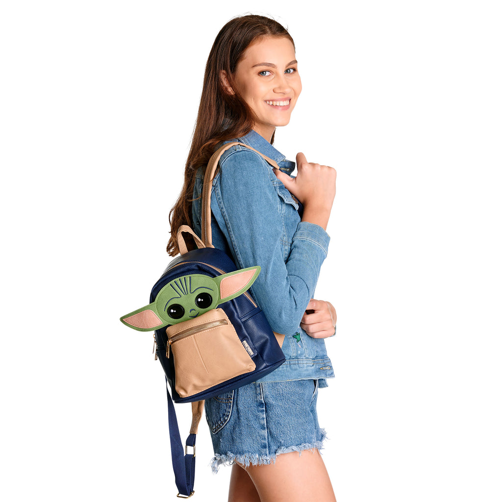 Image produit Veste en jean Grogu pour femmes bleue - Star Wars The Mandalorian