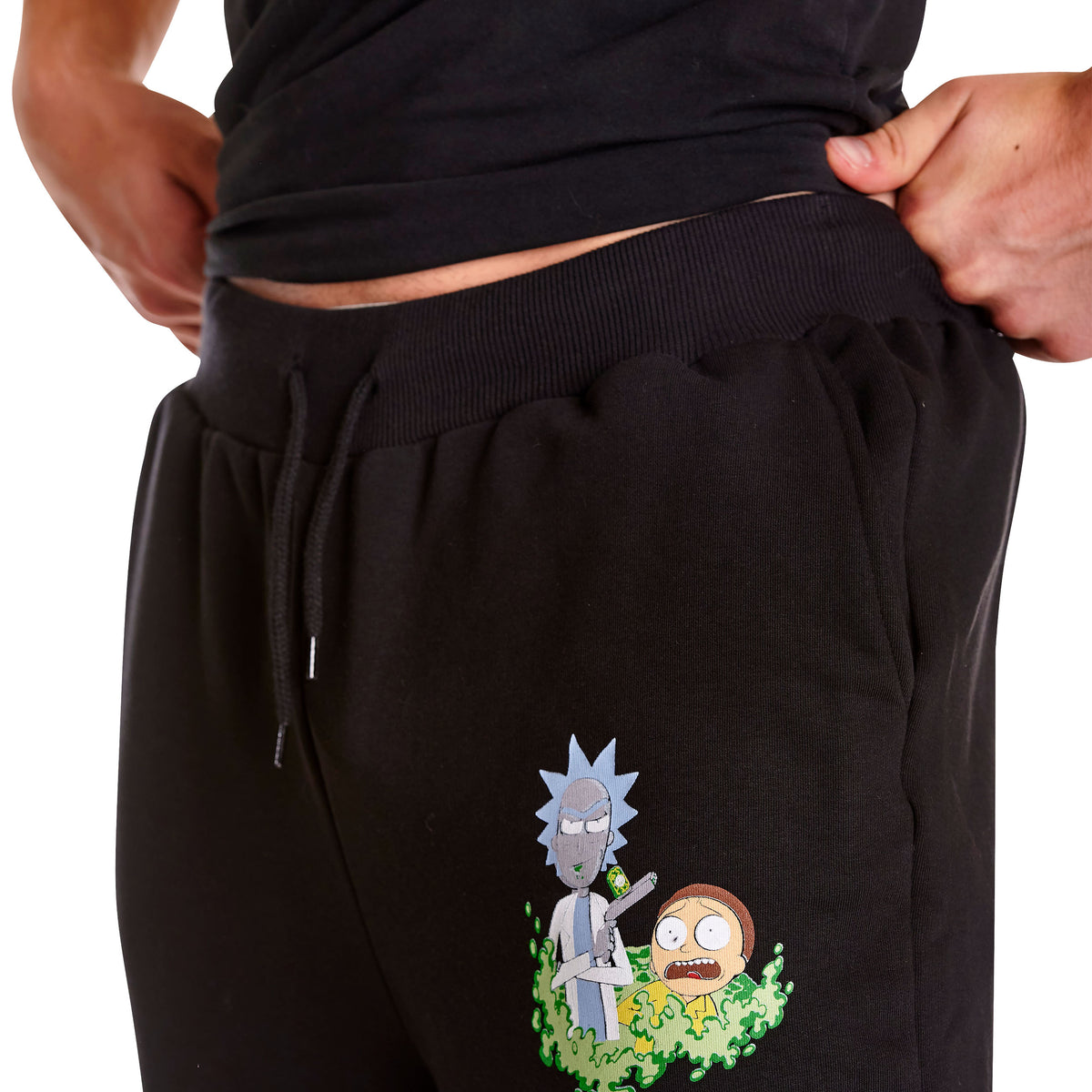 Image produit Rick and Morty - Logo Sweatpants Glow in the Dark noir