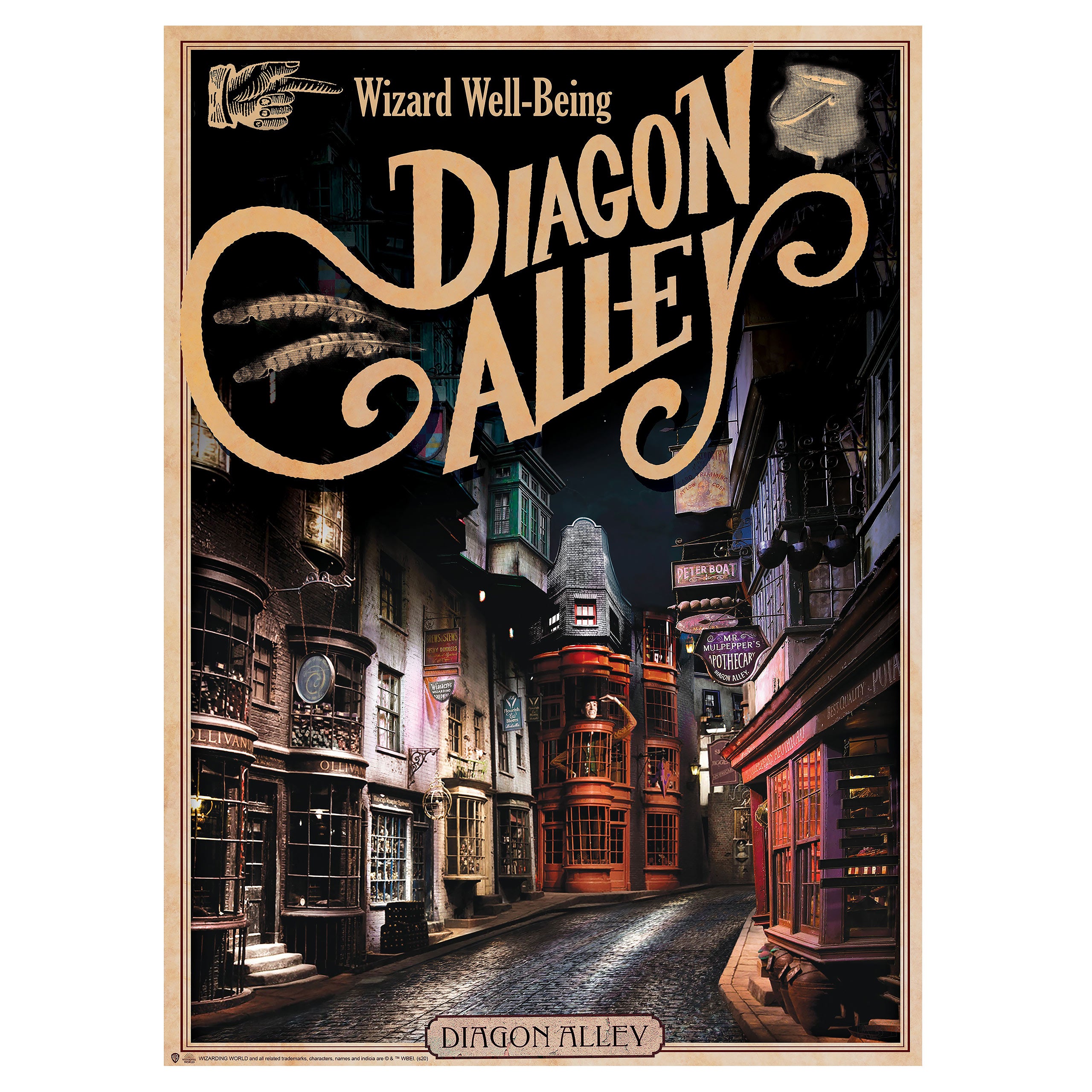 Image produit Harry Potter - Château de Poudlard & Allée des Embrumes Poster Ensemble de 2 pièces