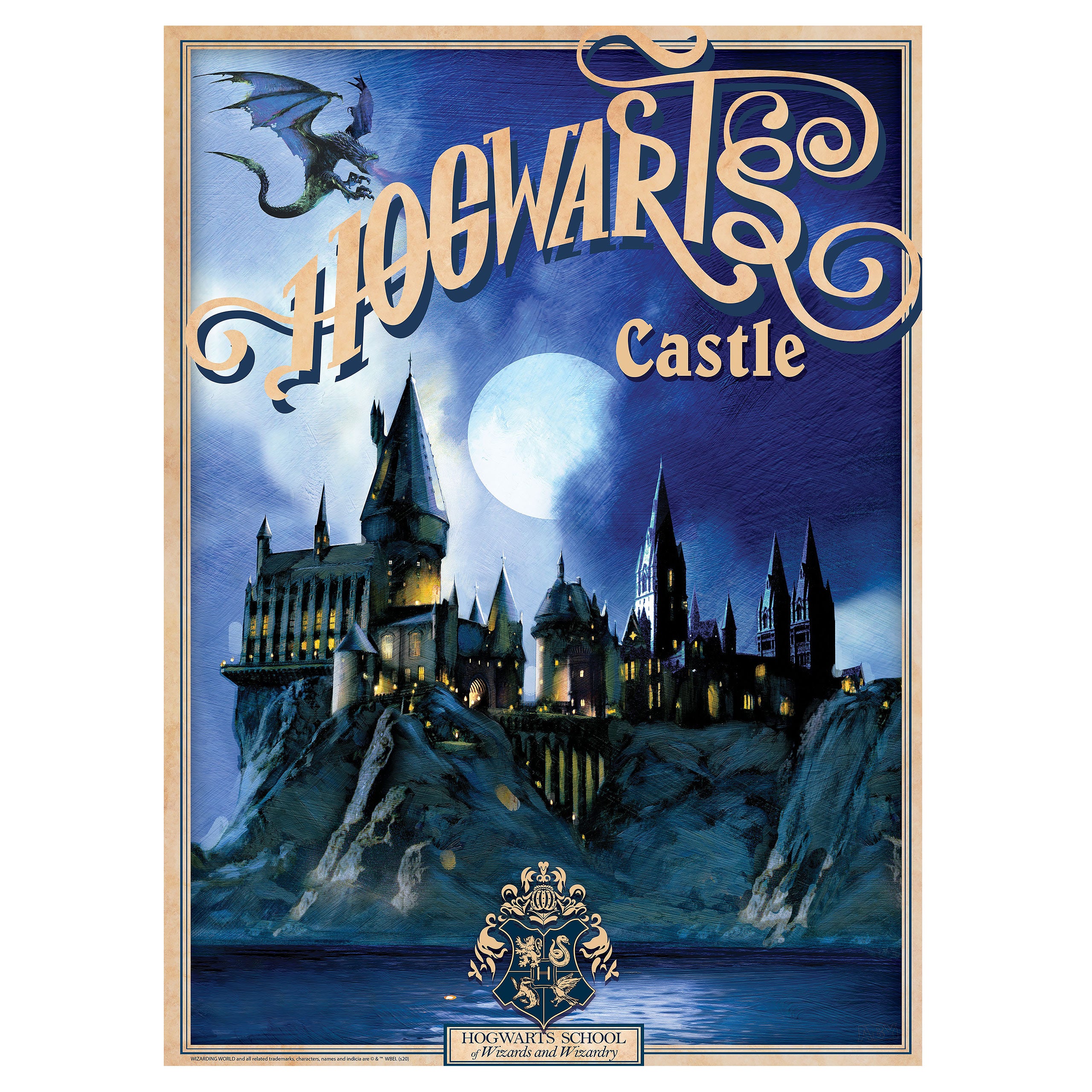 Image produit Harry Potter - Château de Poudlard & Allée des Embrumes Poster Ensemble de 2 pièces