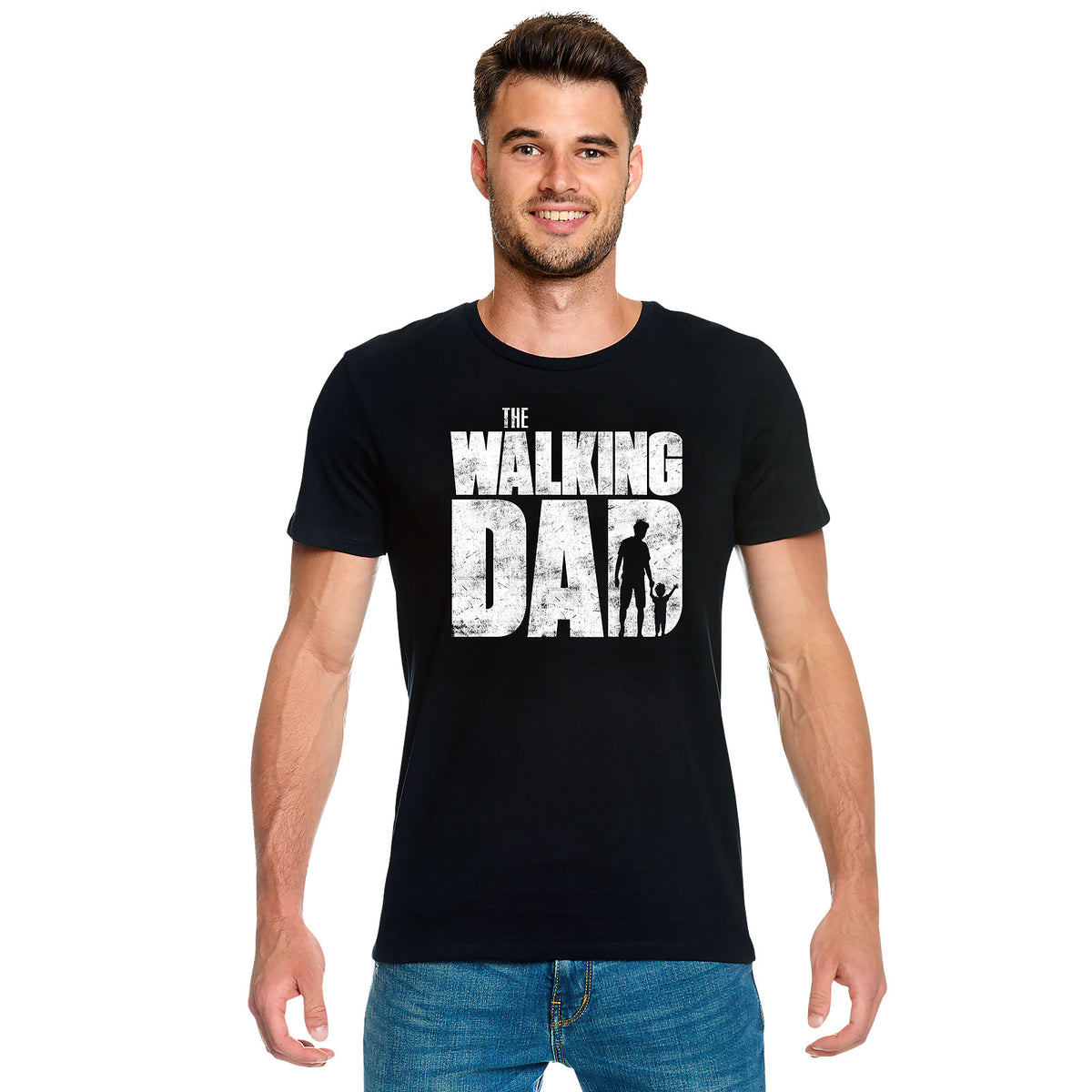 Image produit T-shirt The Walking Dad pour les fans de Walking Dead noir