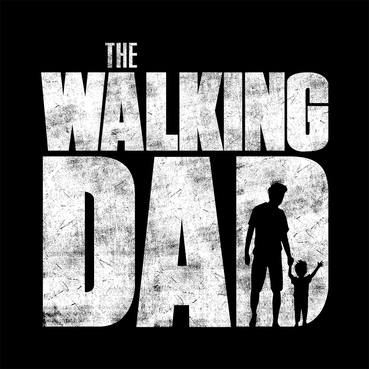 Image produit T-shirt The Walking Dad pour les fans de Walking Dead noir