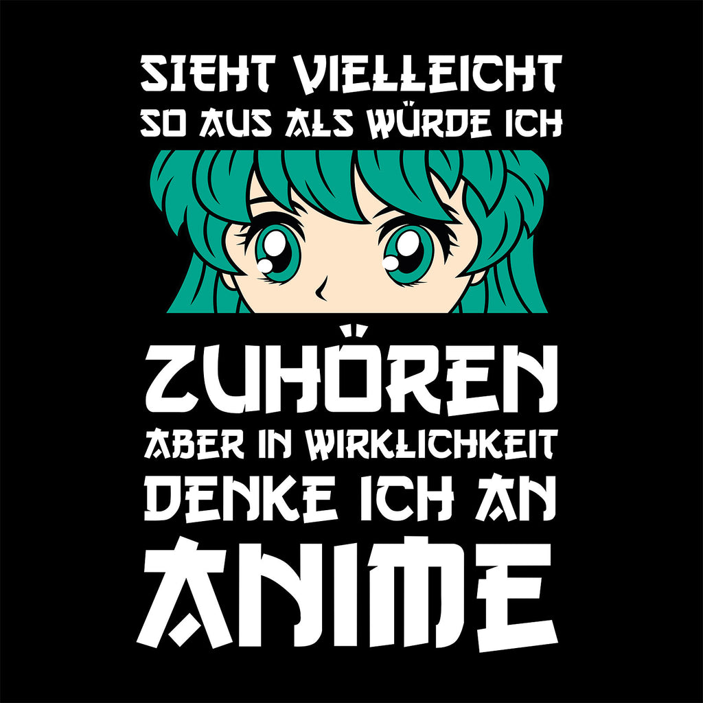 Image produit Je pense à Anime T-Shirt noir