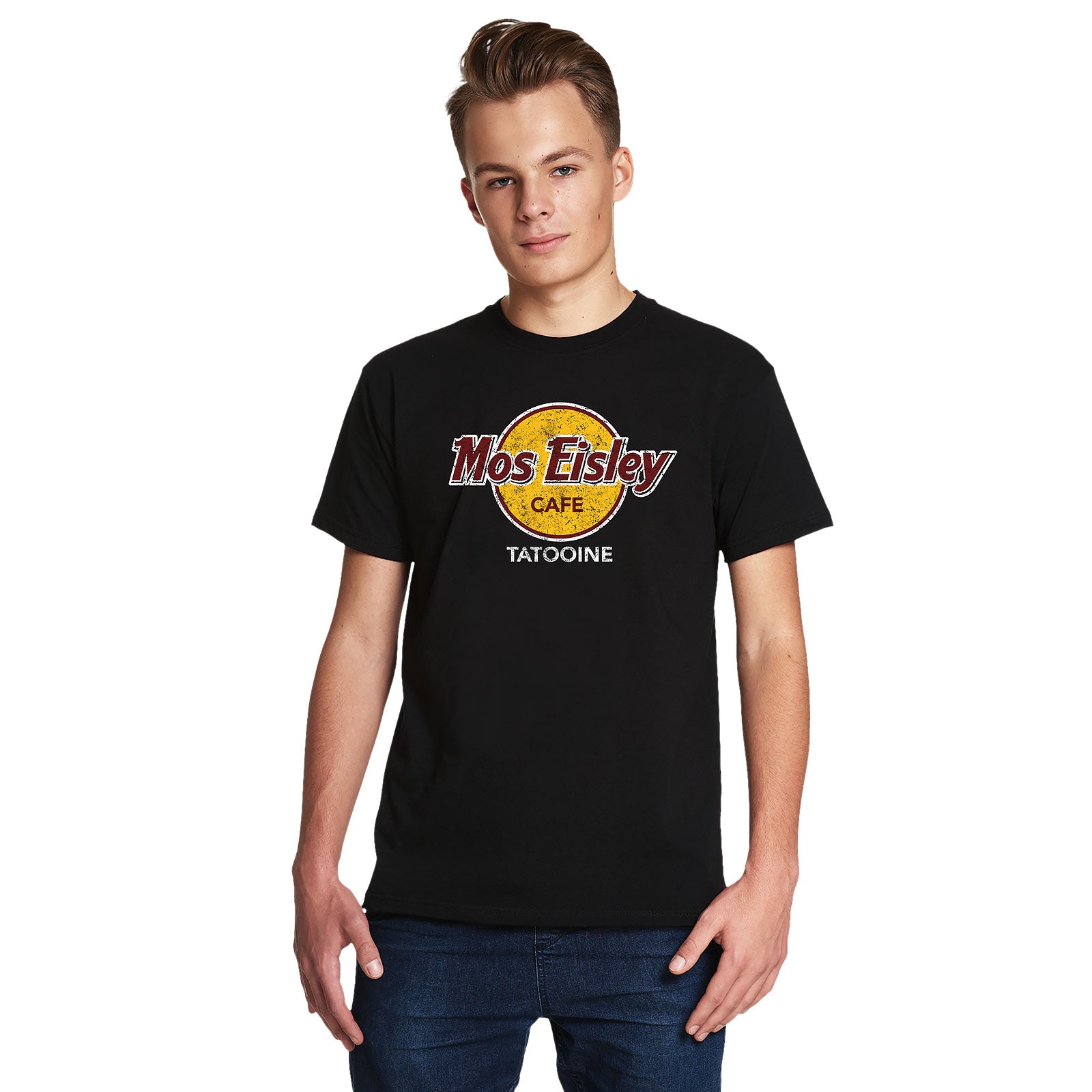 Image produit T-shirt Mos Eisley Cafe pour les fans de Star Wars noir