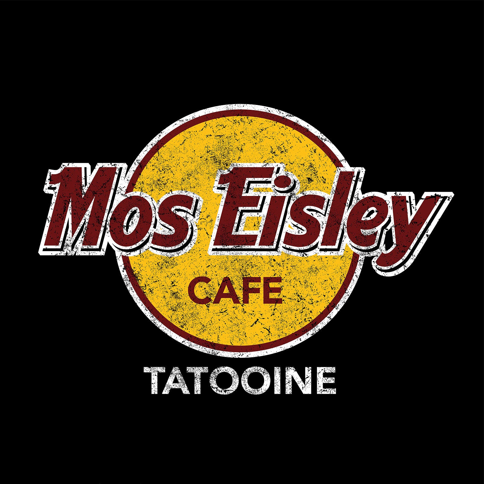 Image produit T-shirt Mos Eisley Cafe pour les fans de Star Wars noir