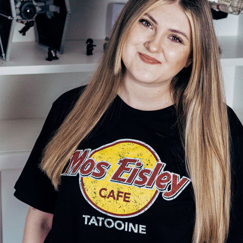 Image produit T-shirt Mos Eisley Cafe pour les fans de Star Wars noir