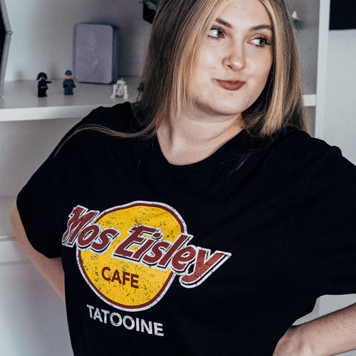 Image produit T-shirt Mos Eisley Cafe pour les fans de Star Wars noir