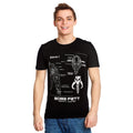 Image produit Star Wars - Boba Fett Slave I Sketch T-Shirt noir