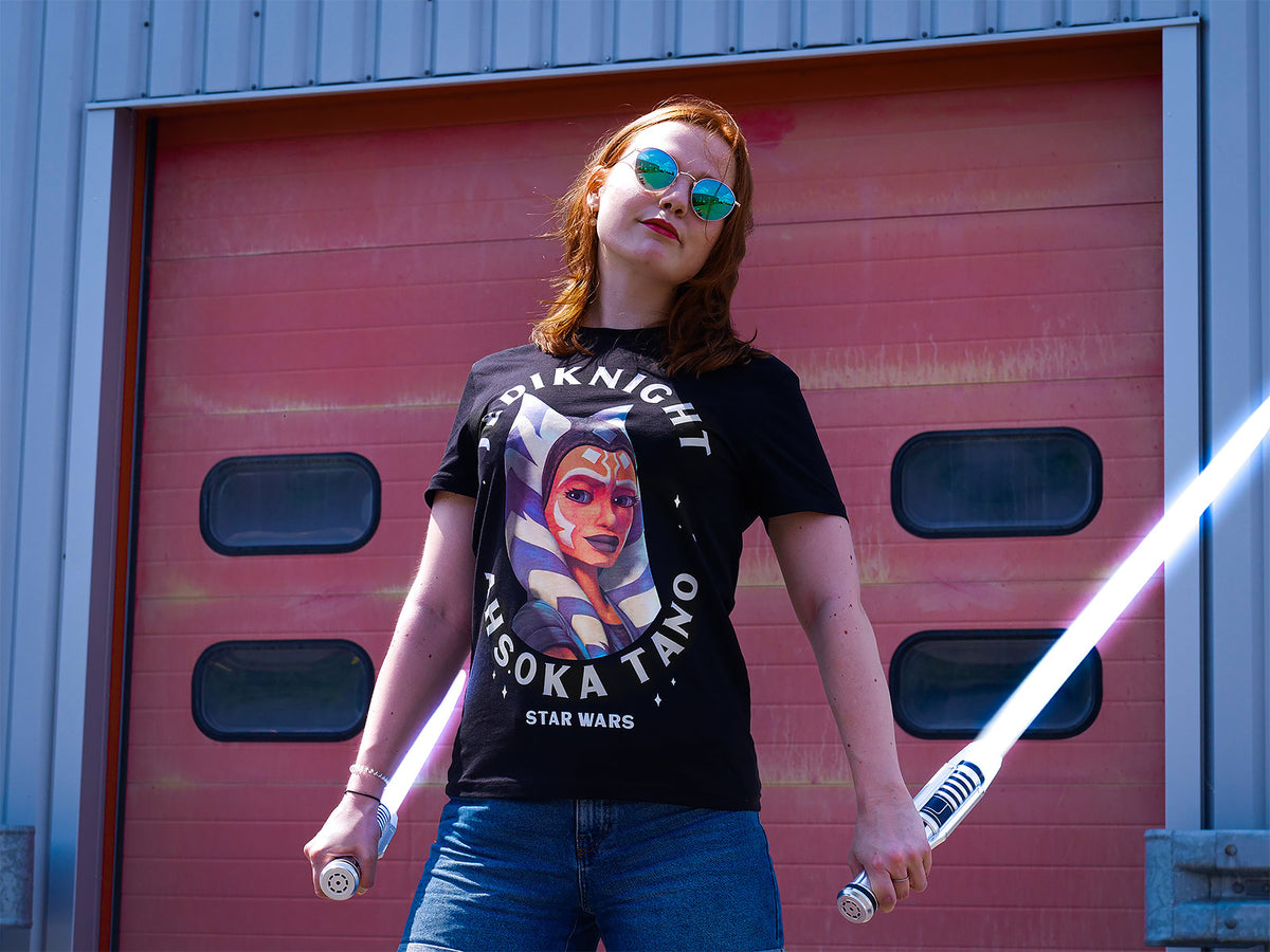 Image produit Star Wars - T-shirt noir visage Ahsoka Tano