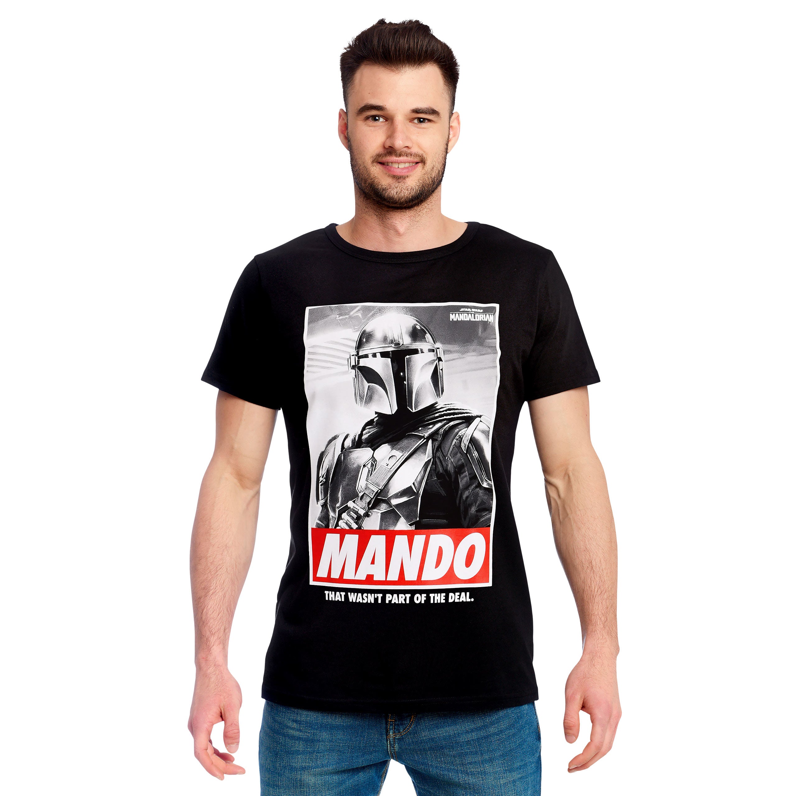 Image produit T-shirt Mando noir - Star Wars The Mandalorian