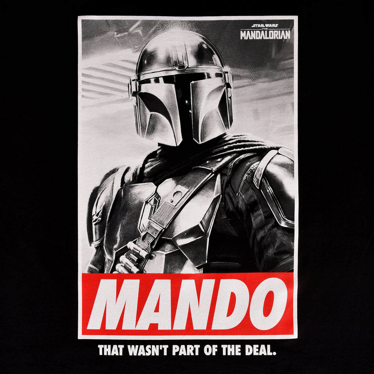 Image produit T-shirt Mando noir - Star Wars The Mandalorian