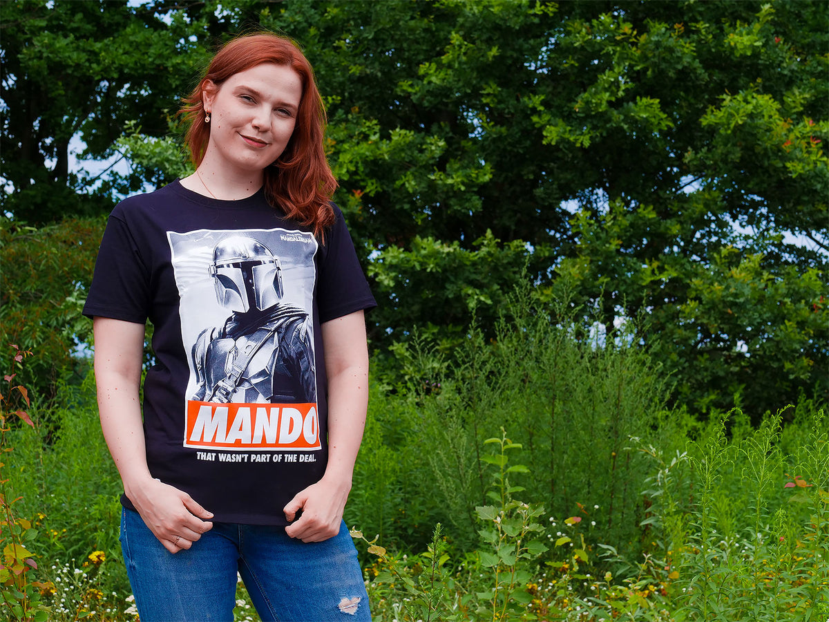 Image produit T-shirt Mando noir - Star Wars The Mandalorian