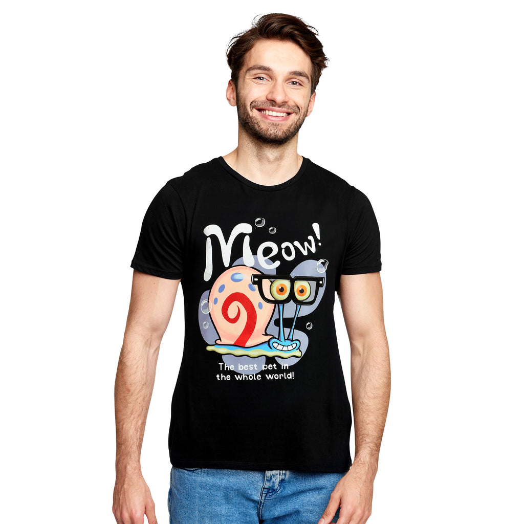 Image produit SpongeBob - Gary Meow! T-shirt noir