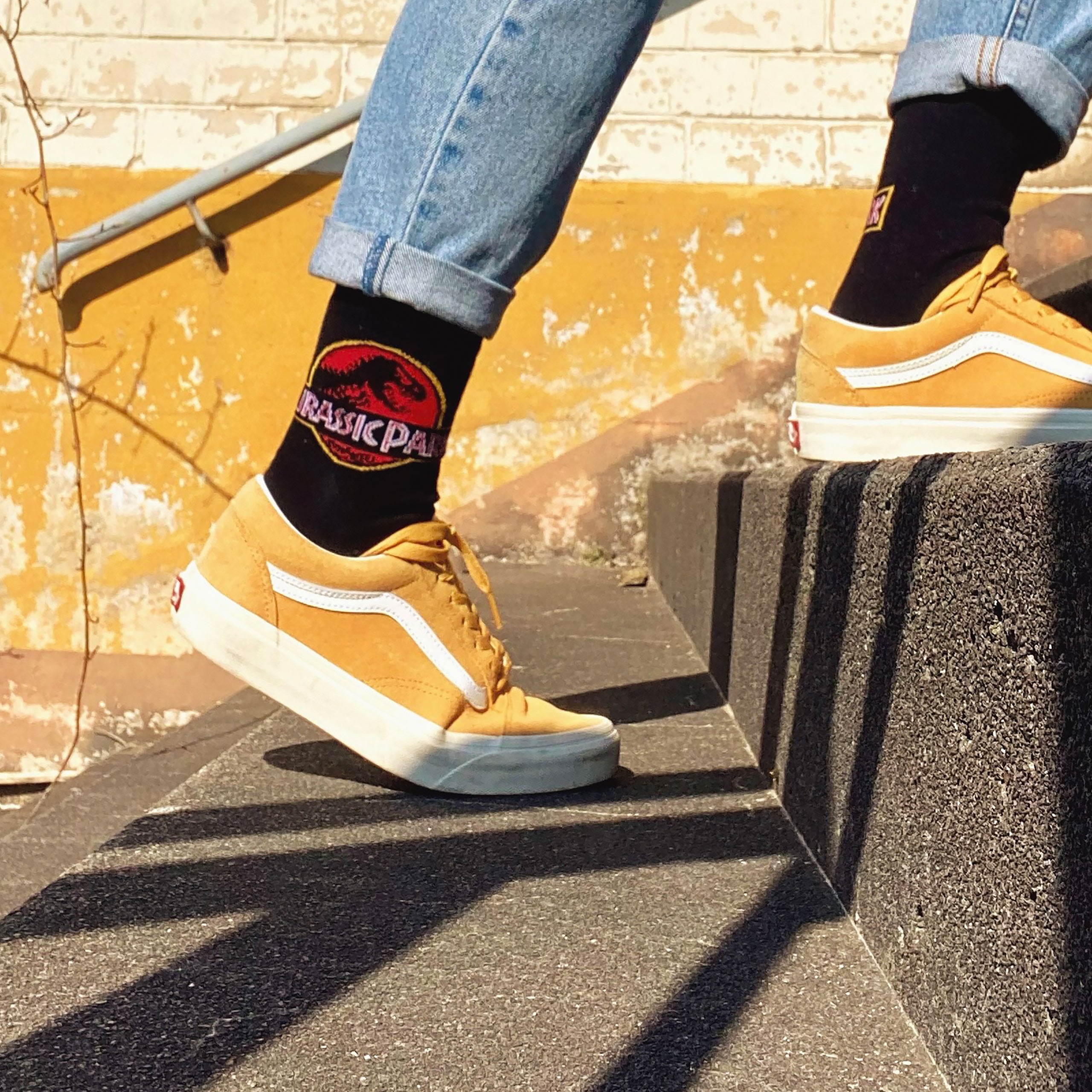 Image produit Jurassic Park - Chaussettes Logo noir