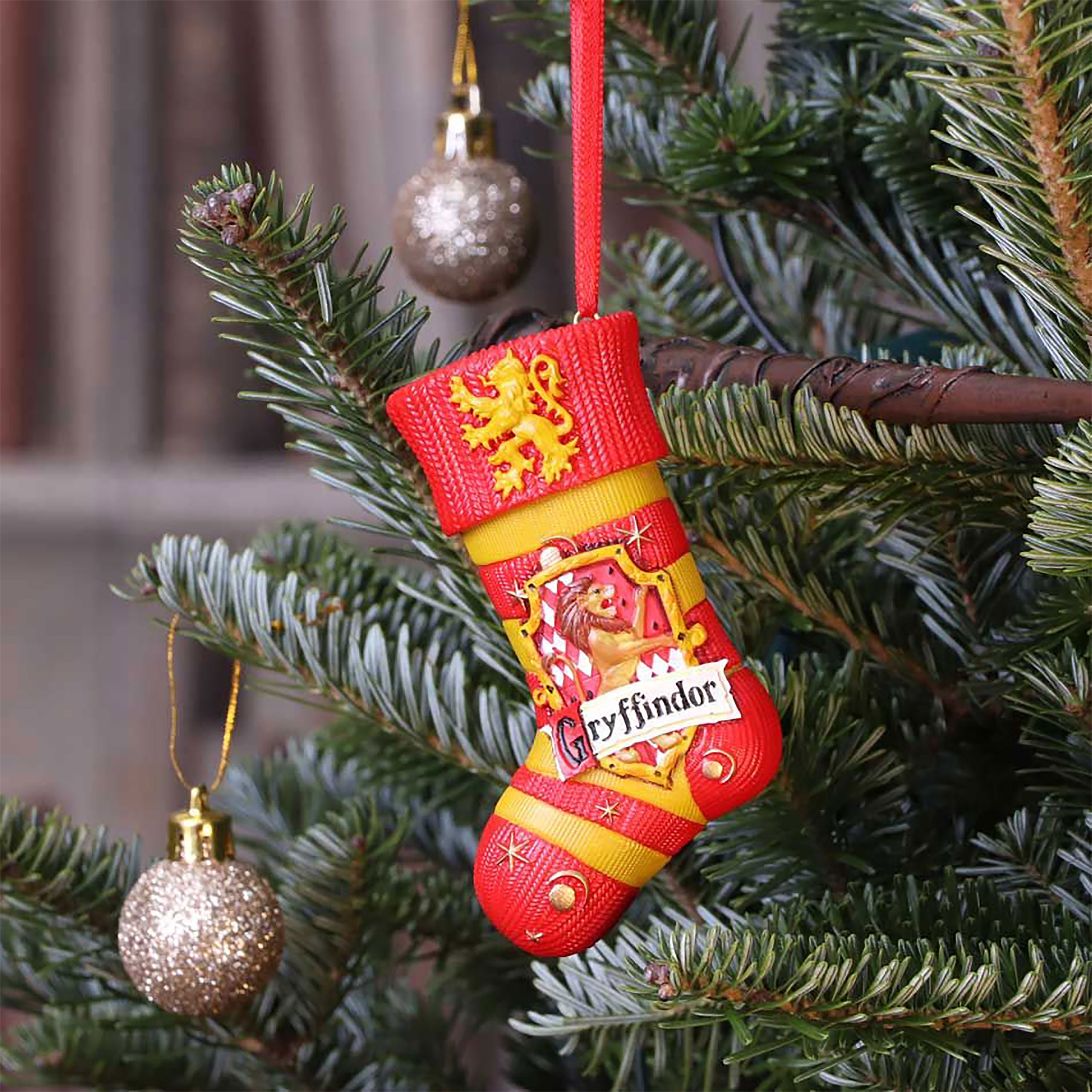 Image produit Harry Potter - Ornement de sapin Gryffondor en forme de chaussette