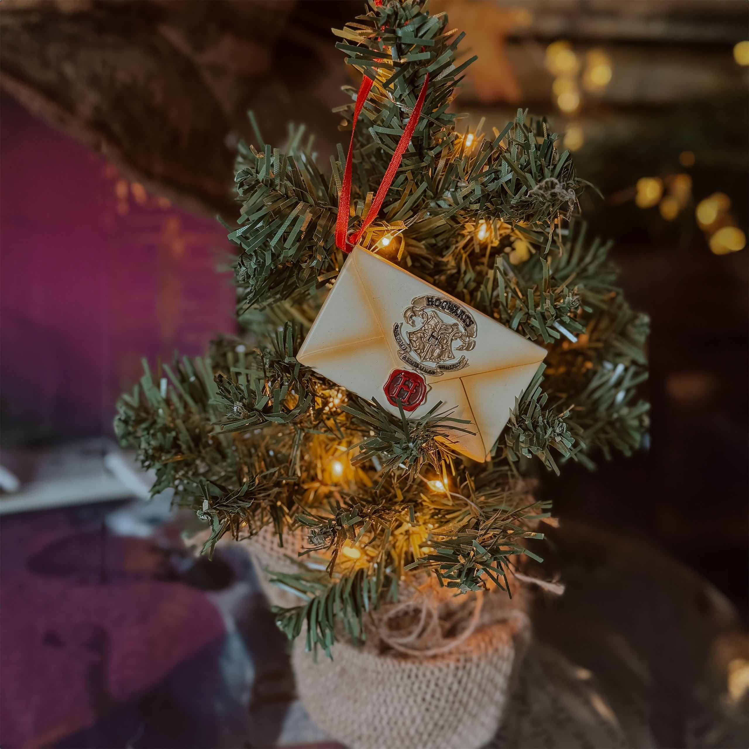 Image produit Harry Potter - Décoration de sapin de Noël Lettre de Poudlard