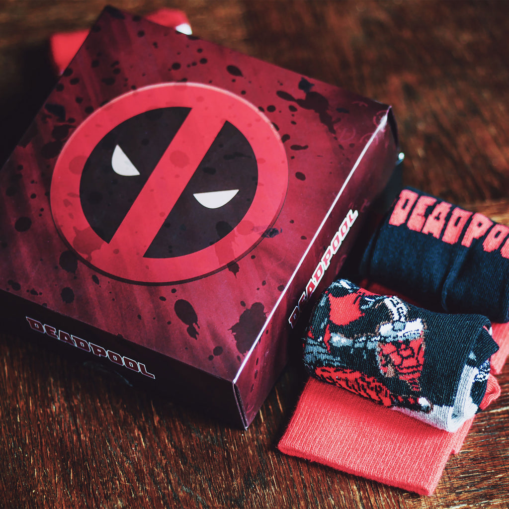 Image produit Ensemble de 3 paires de chaussettes Deadpool