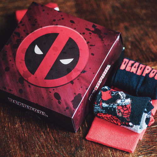 Image produit Ensemble de 3 paires de chaussettes Deadpool