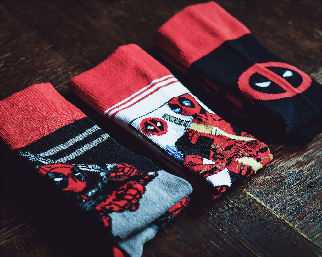 Image produit Ensemble de 3 paires de chaussettes Deadpool