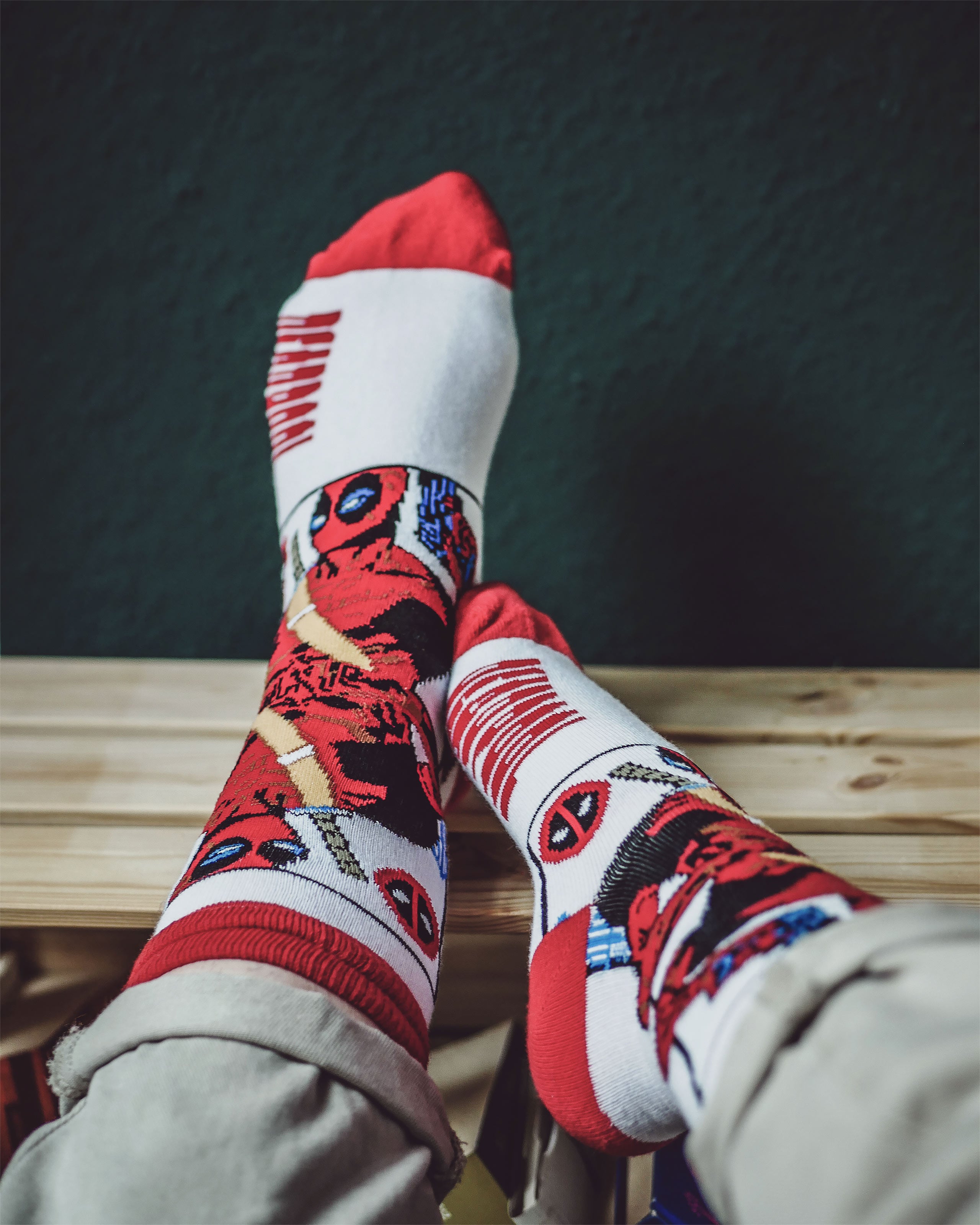 Image produit Ensemble de 3 paires de chaussettes Deadpool