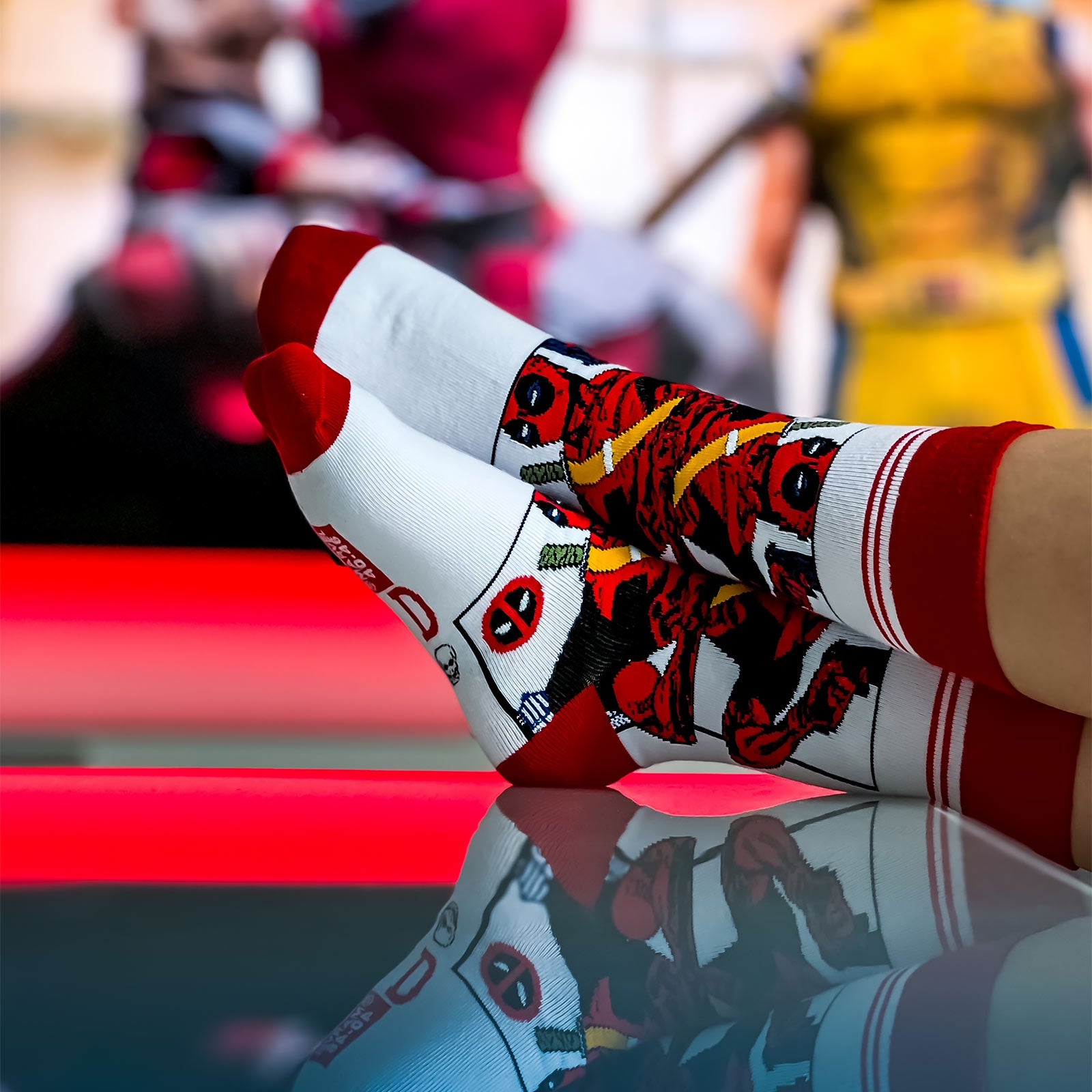 Image produit Ensemble de 3 paires de chaussettes Deadpool