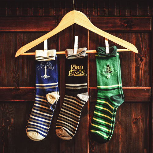 Image produit Chaussettes Terre du Milieu 3 paires dans boîte cadeau - Le Seigneur des Anneaux