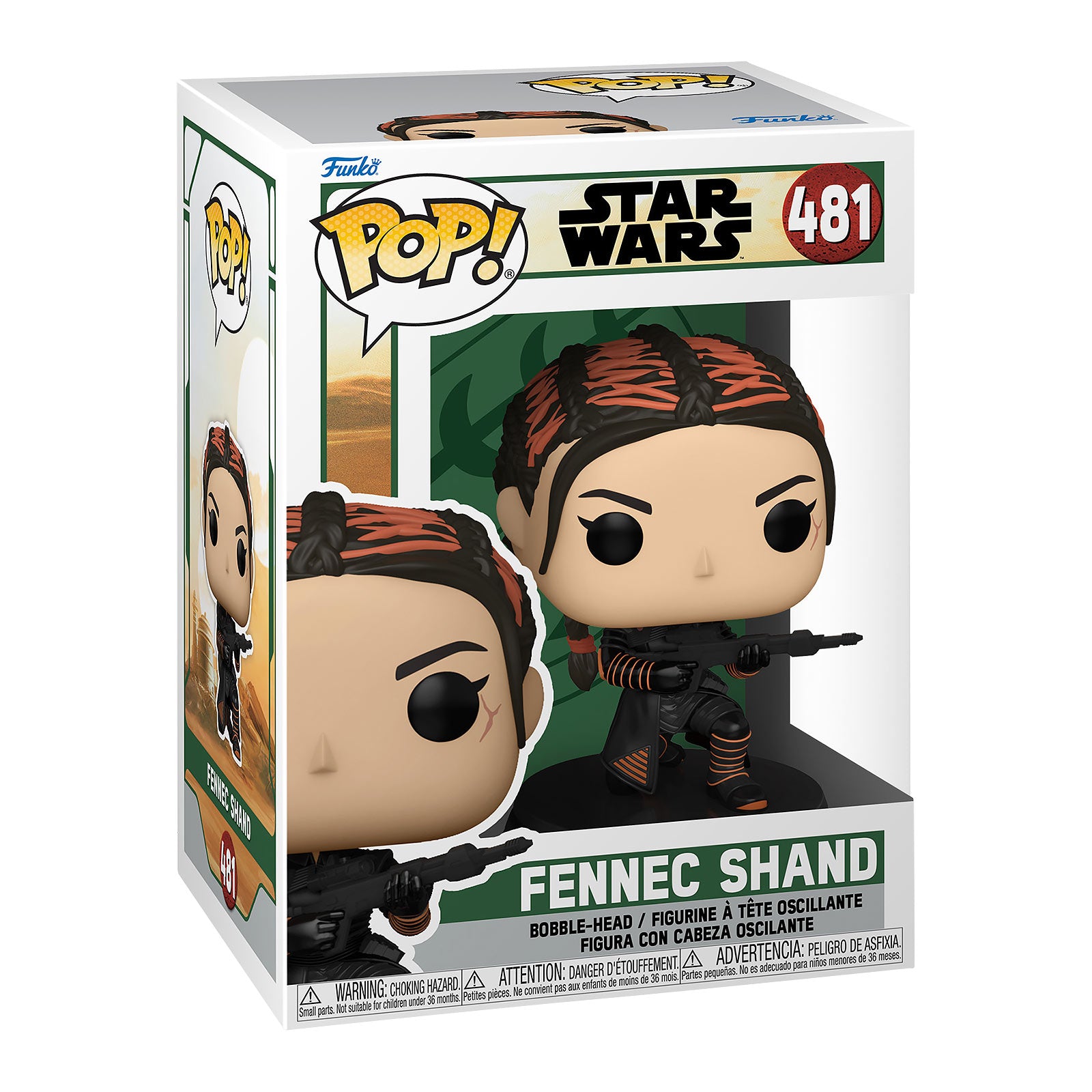 Image produit Figurine Bobblehead Funko Pop Fennec Shand - Star Wars Le Livre de Boba Fett