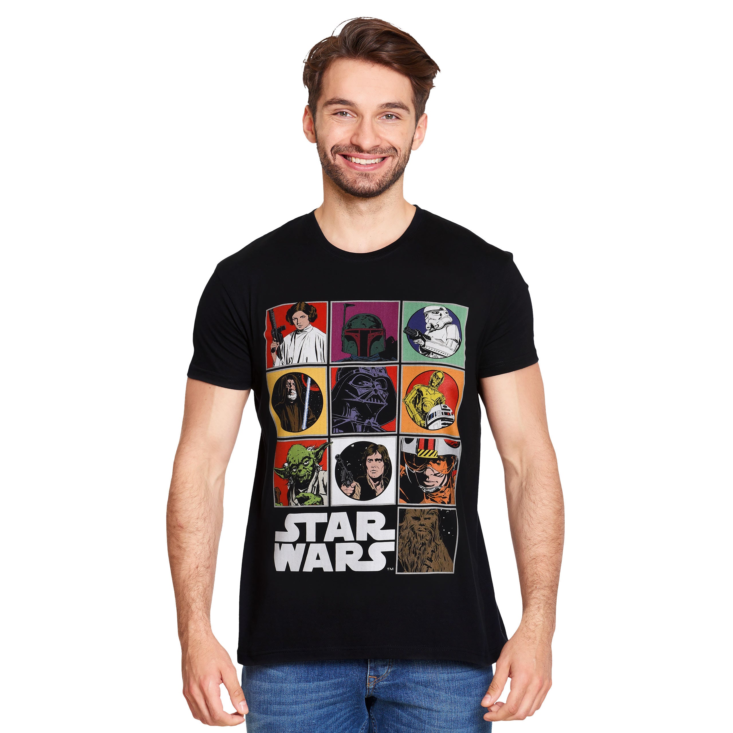 Image produit Star Wars - T-shirt Characters noir