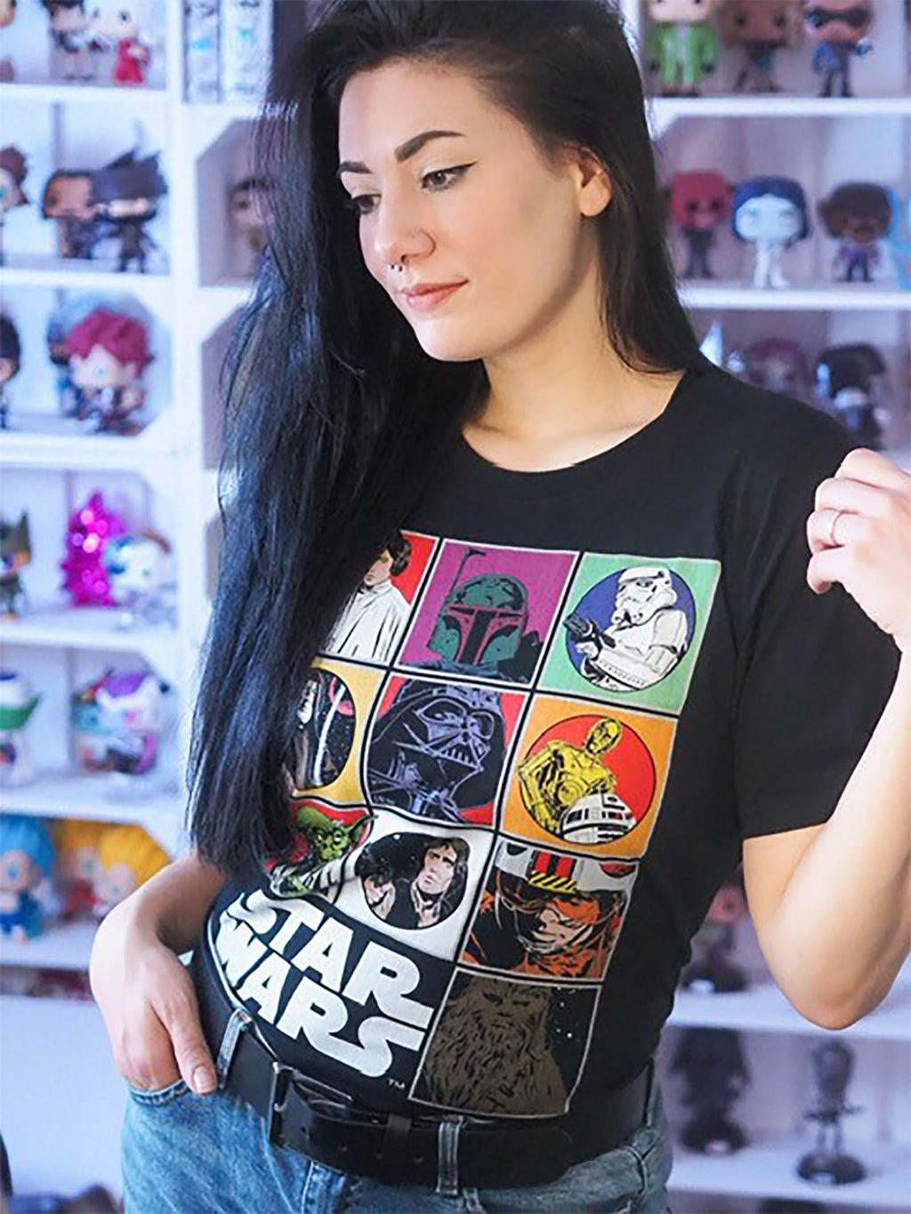 Image produit Star Wars - T-shirt Characters noir