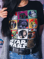 Image produit Star Wars - T-shirt Characters noir