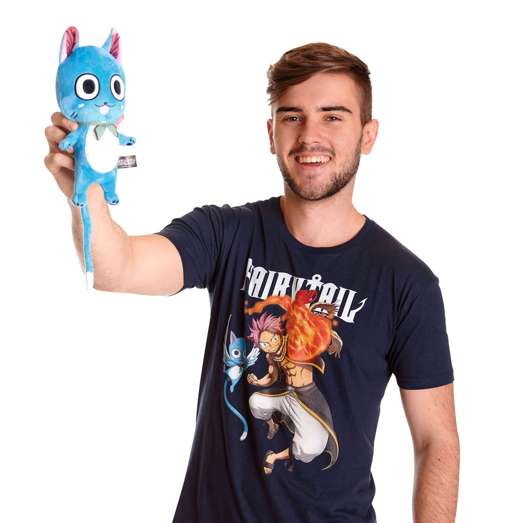 Image produit Fairy Tail - T-shirt Natsu et Happy bleu