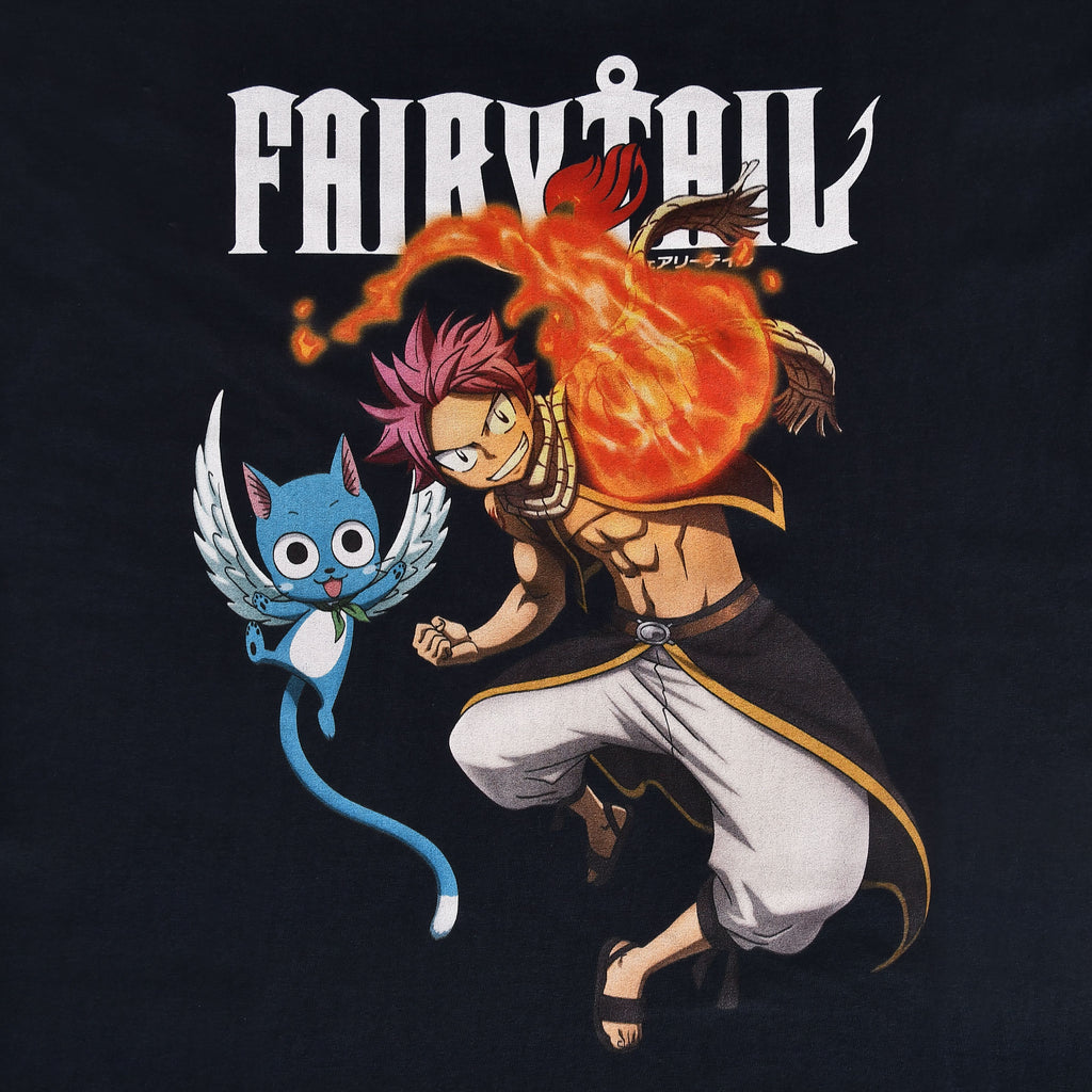 Image produit Fairy Tail - T-shirt Natsu et Happy bleu