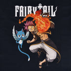 Image produit Fairy Tail - T-shirt Natsu et Happy bleu