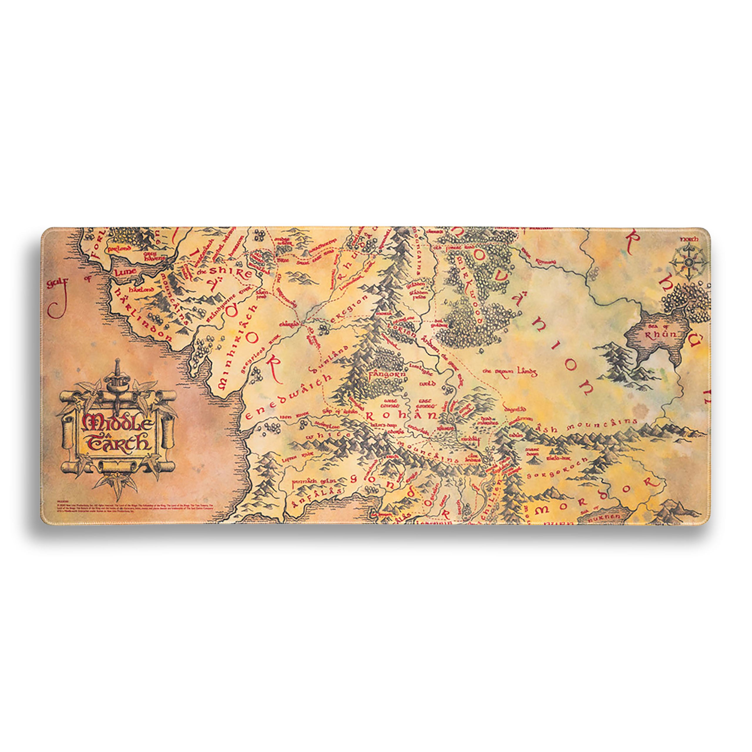 Image produit Seigneur des Anneaux - Tapis de souris carte de la Terre du Milieu