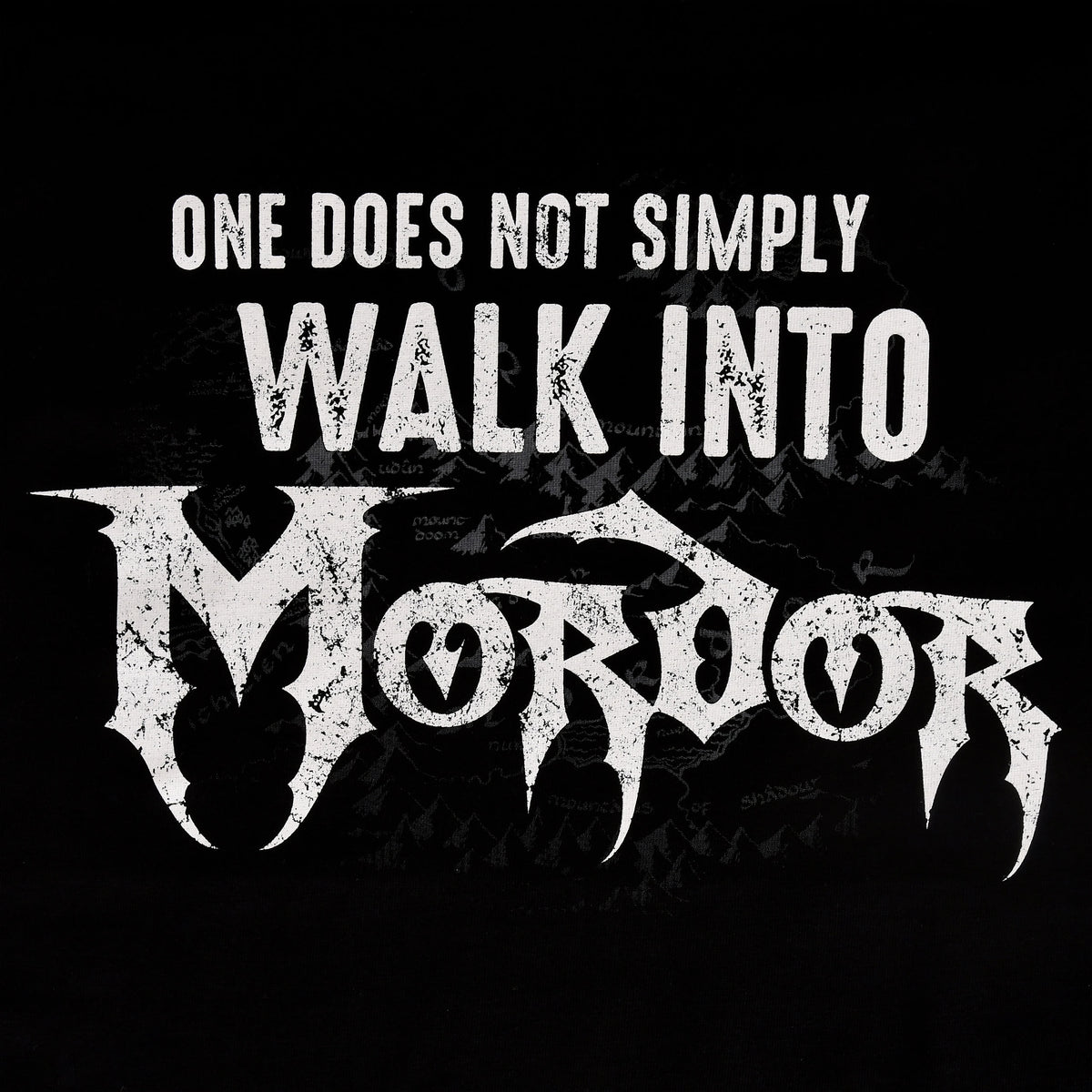 Image produit Seigneur des Anneaux - T-shirt Walk Into Mordor Noir