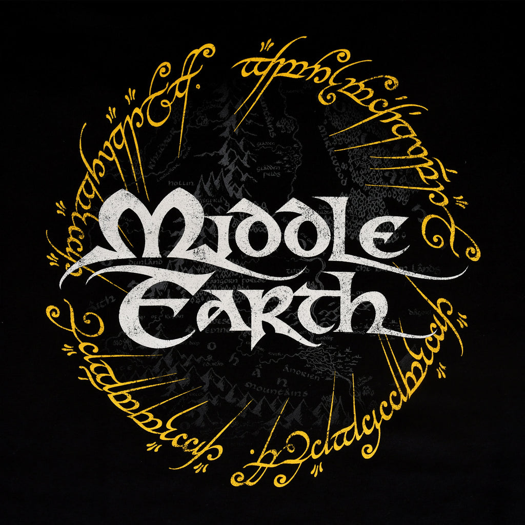 Image produit Seigneur des Anneaux - T-shirt Terre du Milieu noir