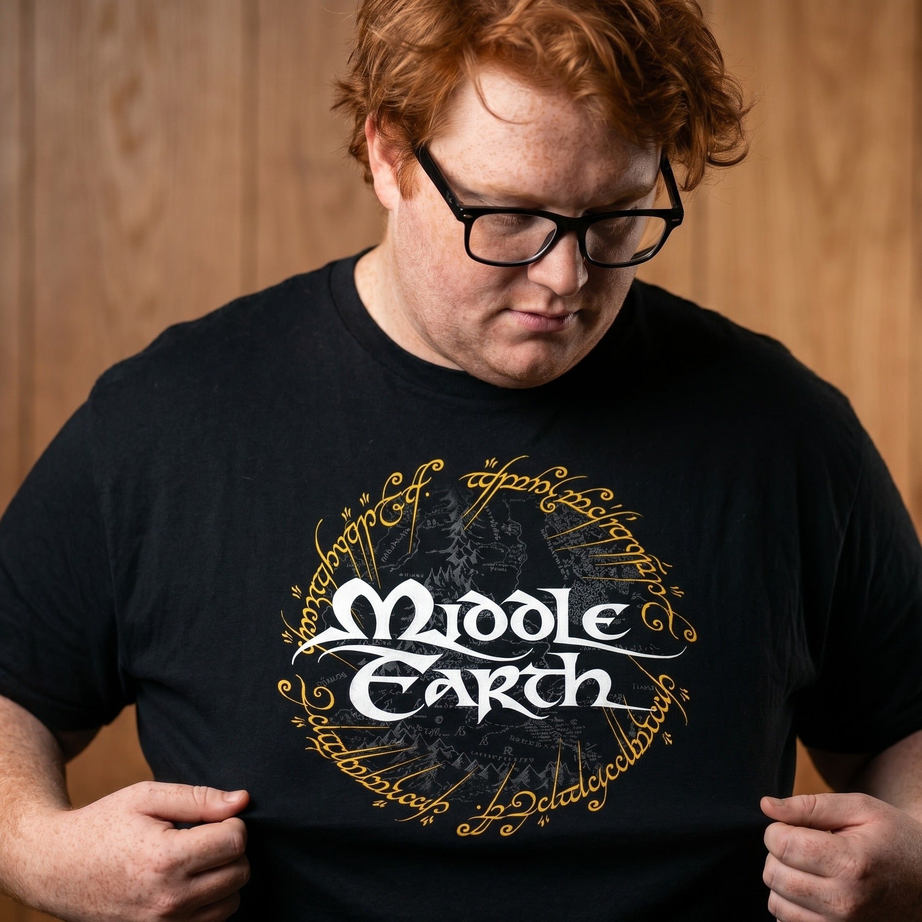 Image produit Seigneur des Anneaux - T-shirt Terre du Milieu noir