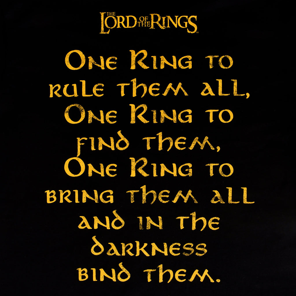 Image produit Seigneur des Anneaux - T-shirt One Ring to Rule noir