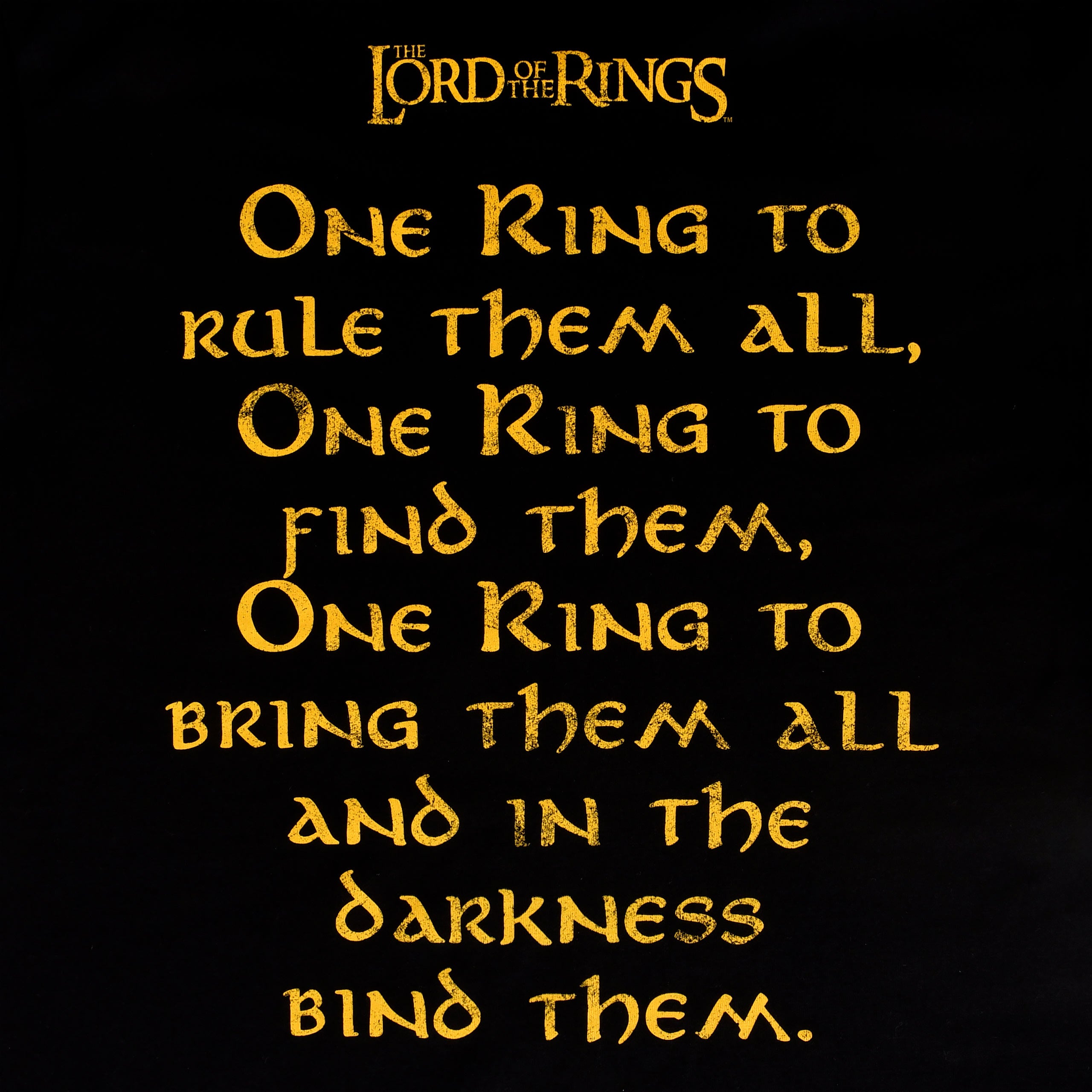Image produit Seigneur des Anneaux - T-shirt One Ring to Rule noir