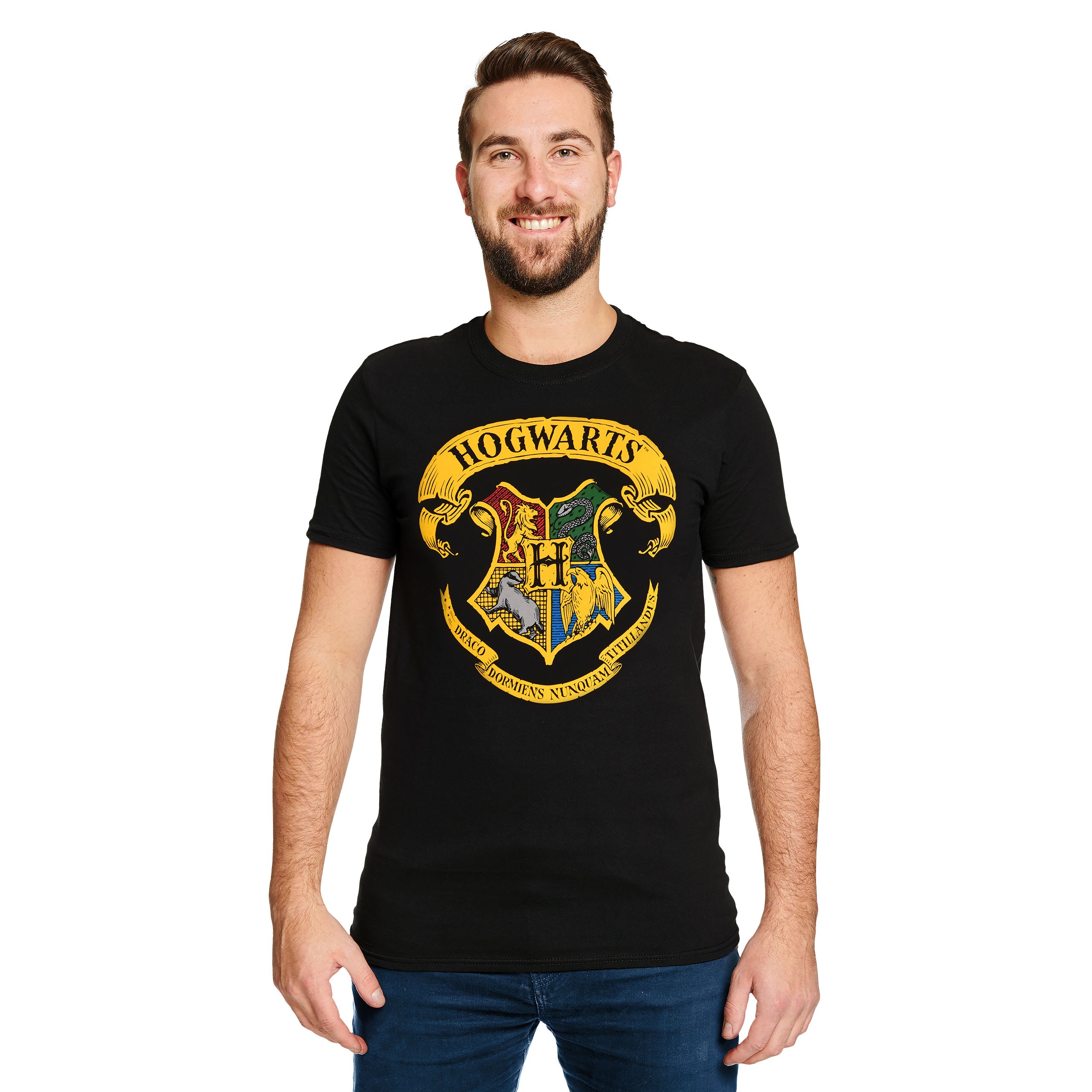 Image produit Harry Potter - T-shirt noir avec blason de Poudlard