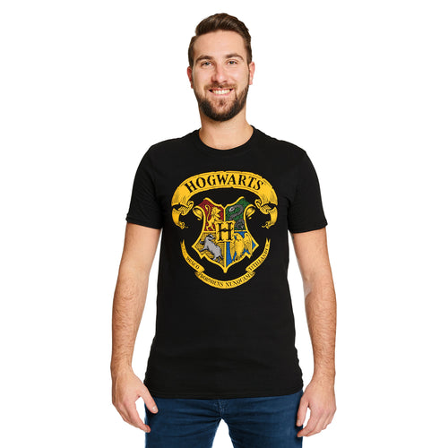 Image produit Harry Potter - T-shirt noir avec blason de Poudlard