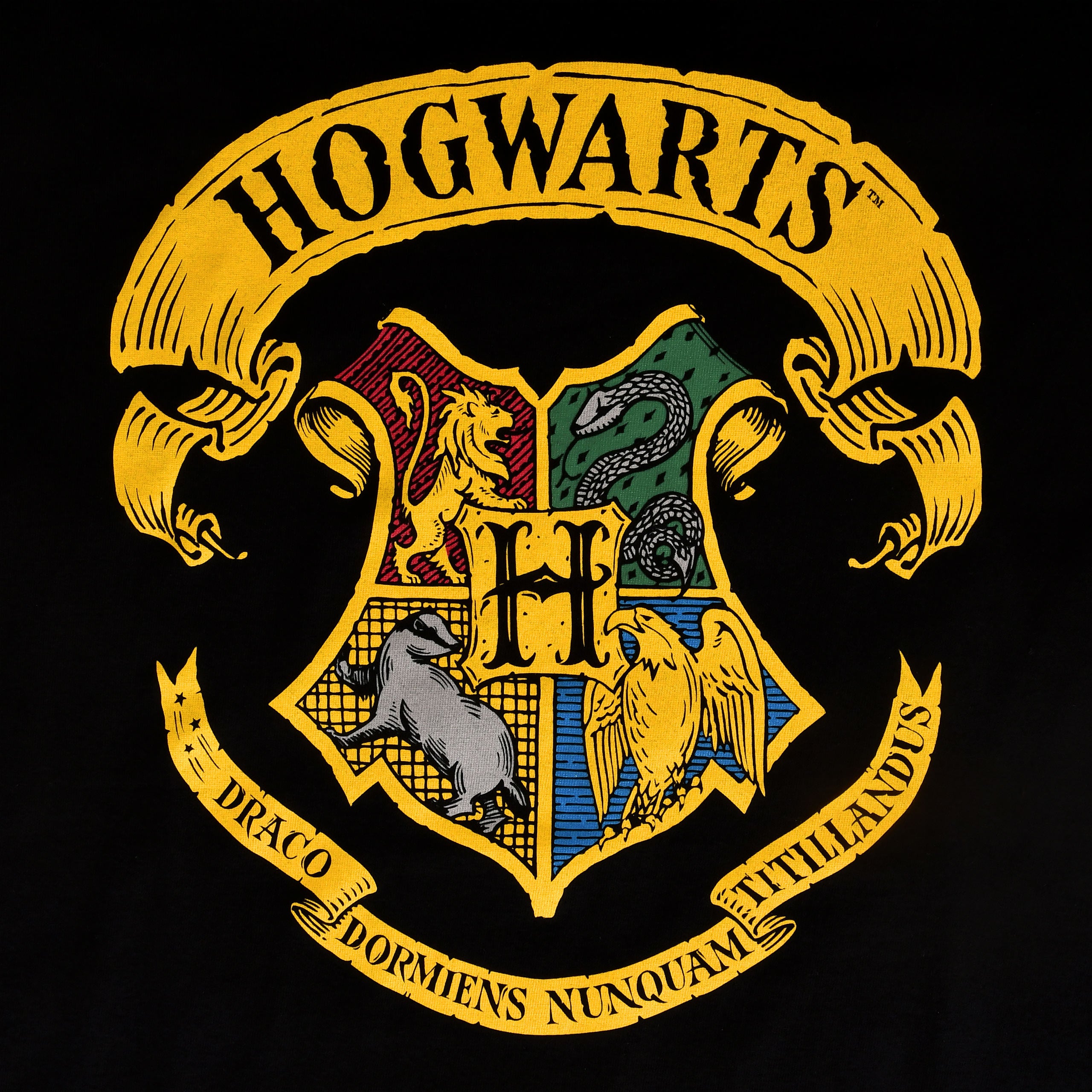 Image produit Harry Potter - T-shirt noir avec blason de Poudlard