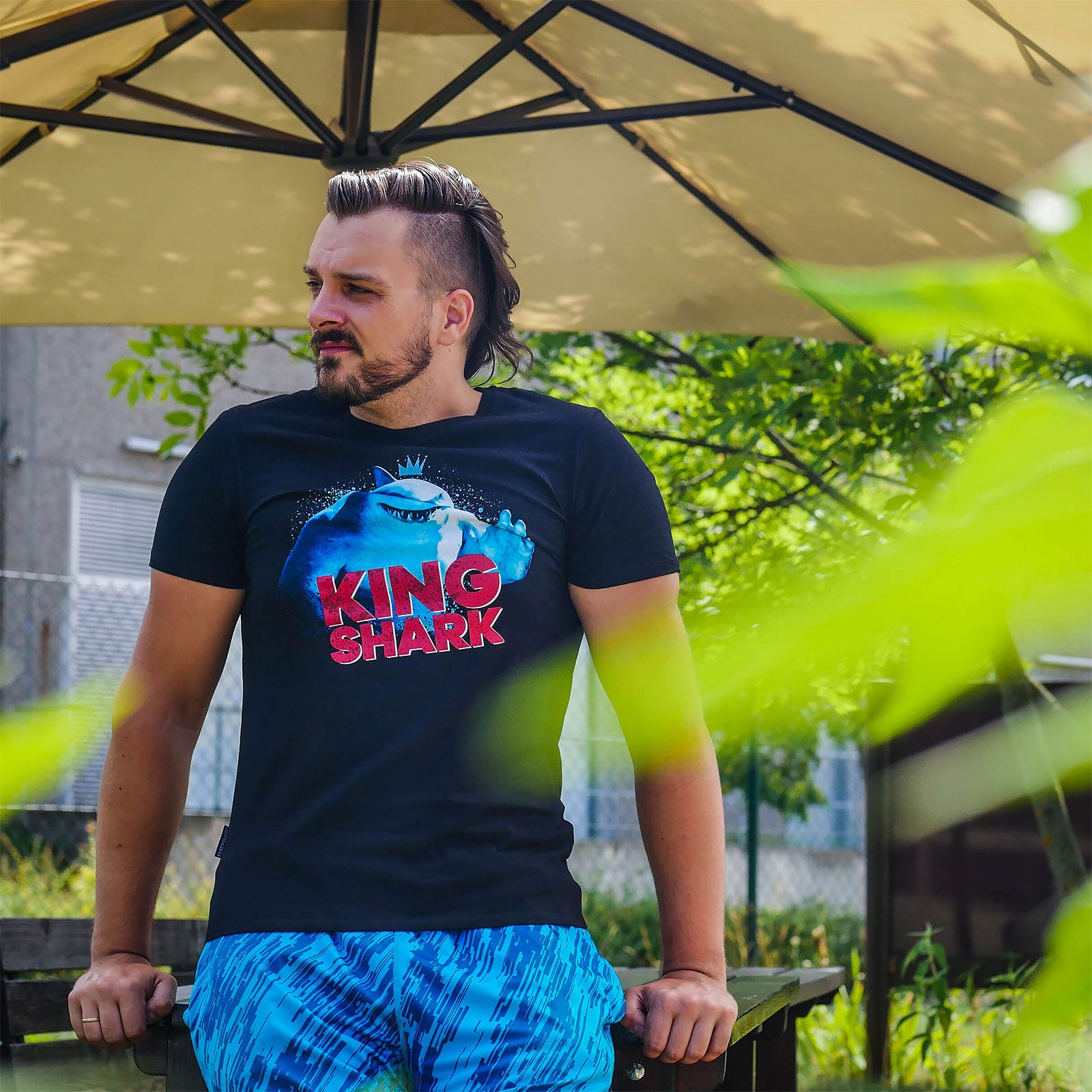 Image produit The Suicide Squad - T-Shirt King Shark noir