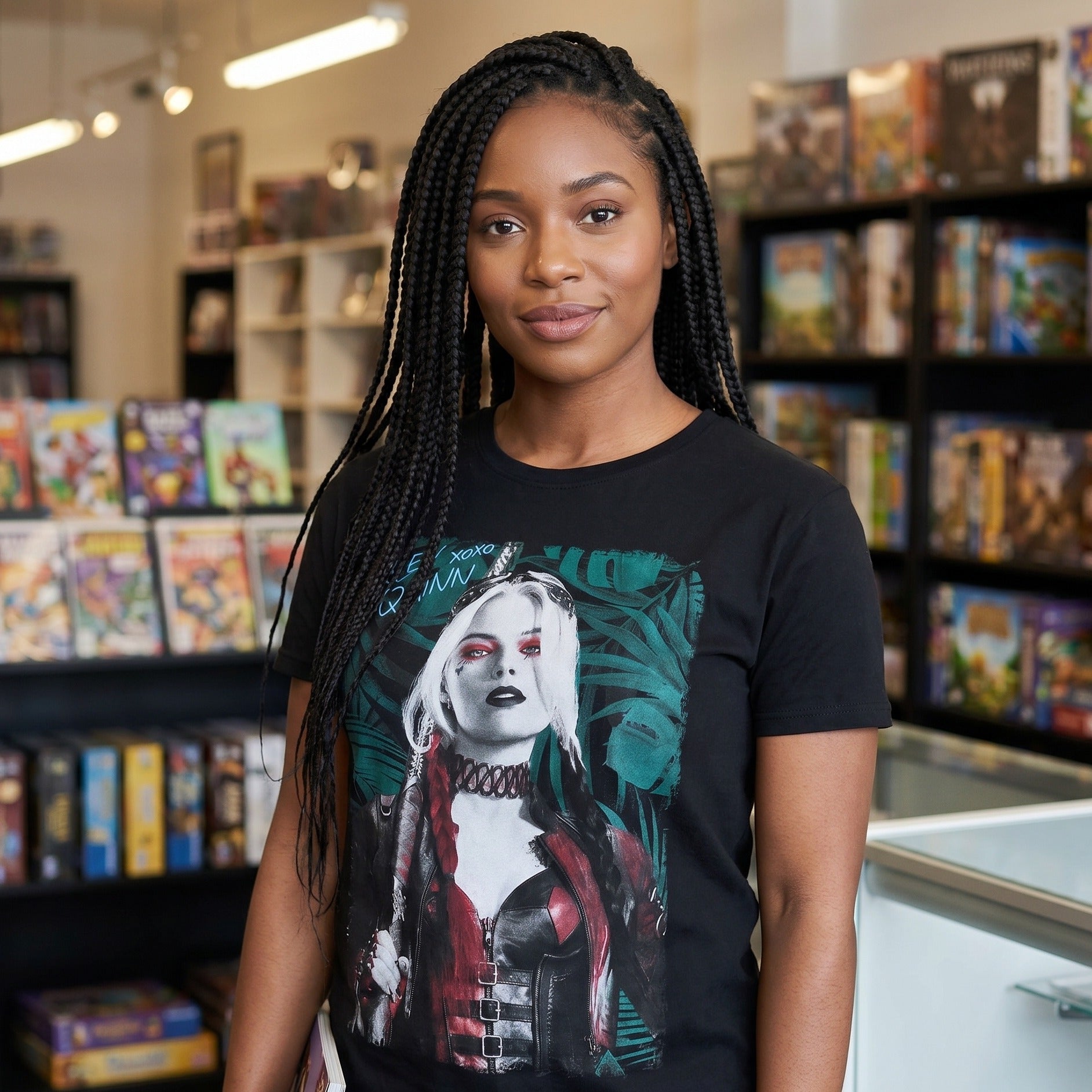 Image produit T-shirt Harley Quinn noir - The Suicide Squad